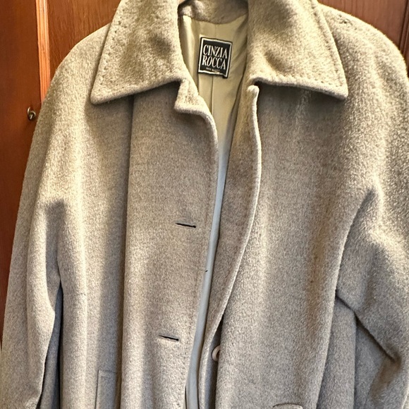 Cinzia Rocca Icons Classic Gray Trench Coat